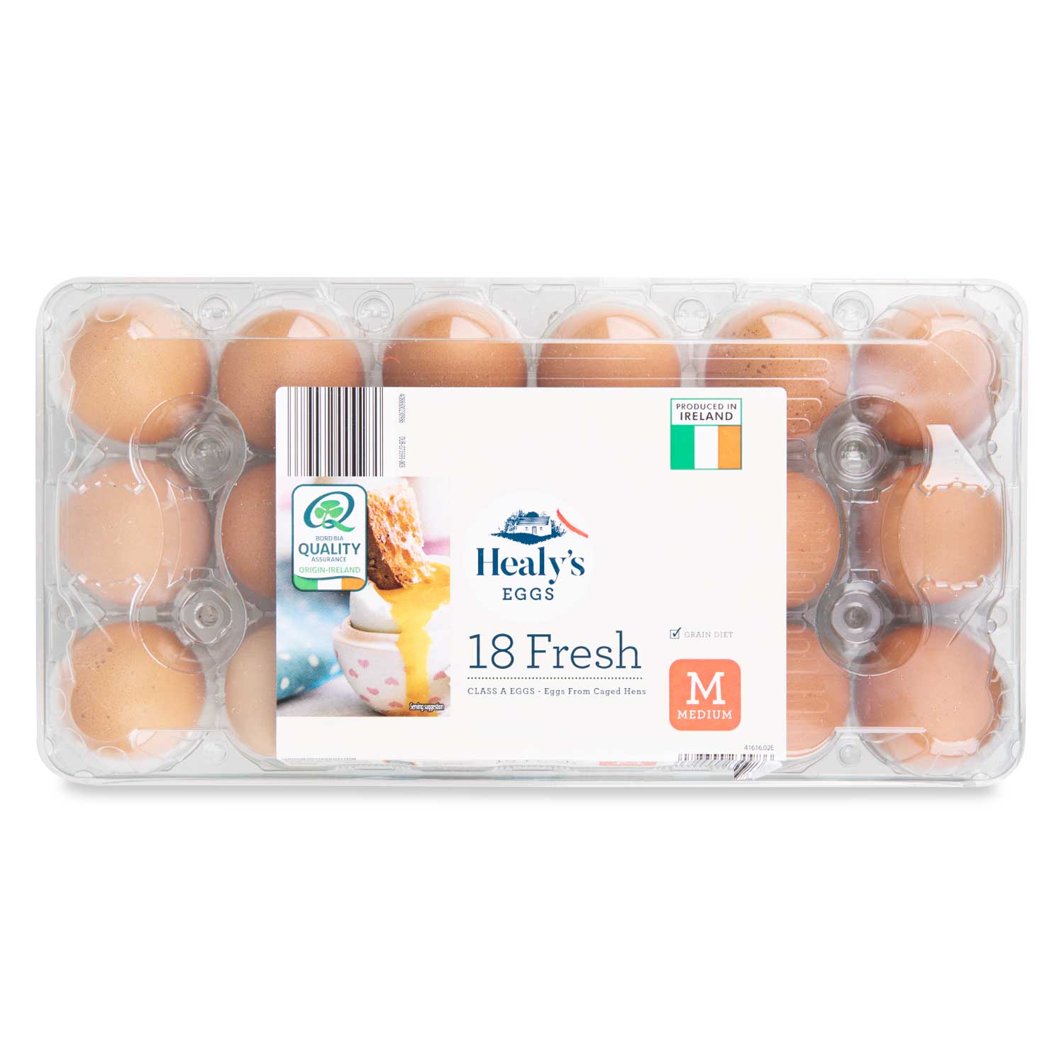 Irish Medium Fresh Eggs 18 Pack Healy's Eggs