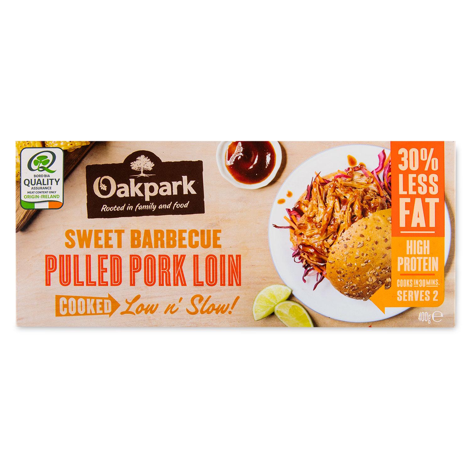 Sweet Barbecue Pulled Pork Loin 400g Oakpark Aldiie 8338