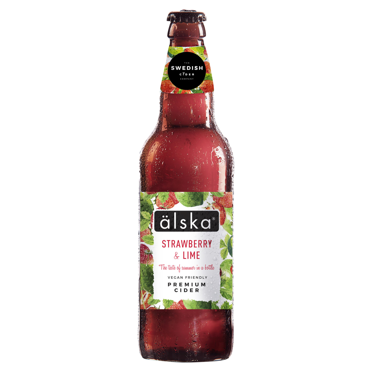 Strawberry & Lime Premium Cider 500ml Älska