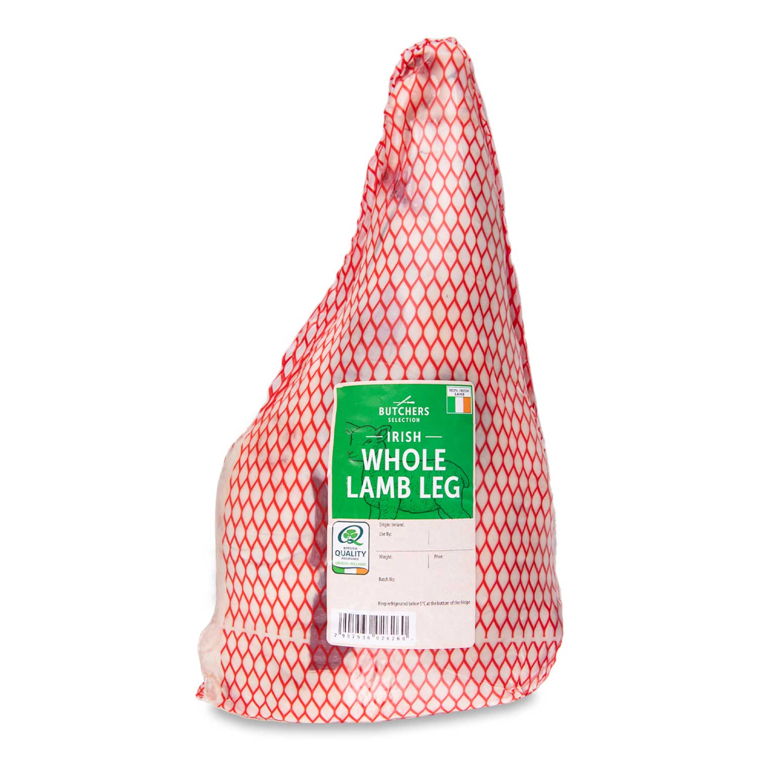 100% Irish Whole Lamb Leg Typically 2.3kg Butcher's Selection