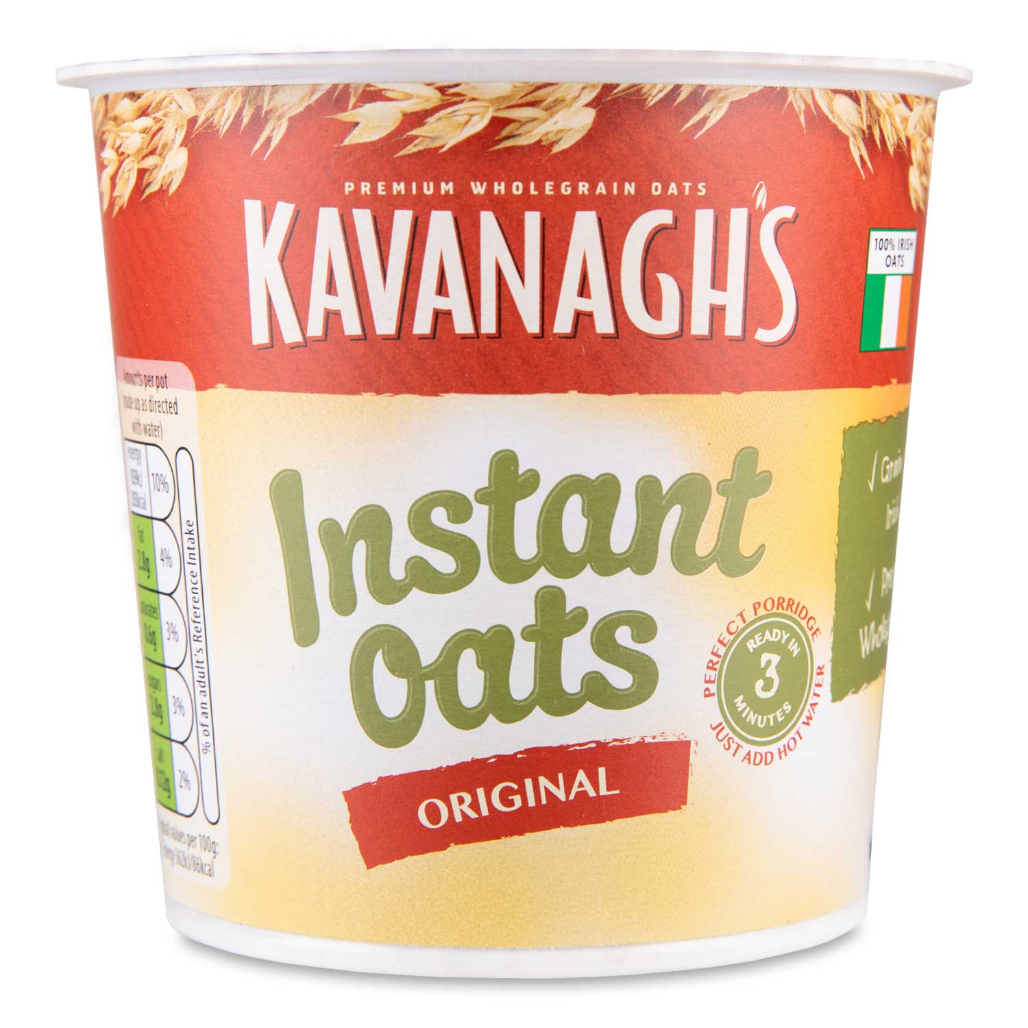 Instant Oats Original 57g Kavanagh's