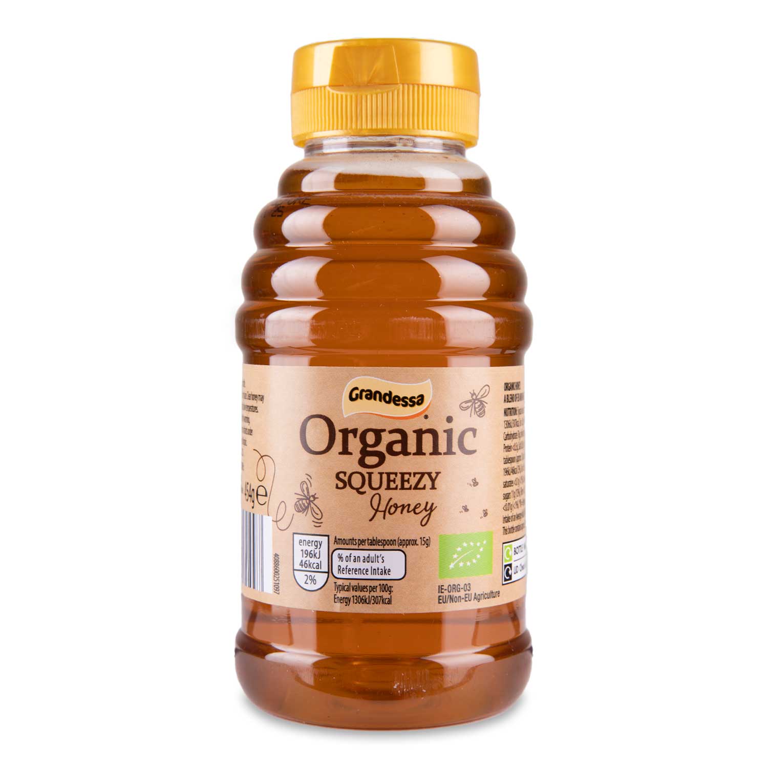 Organic Squeezy Honey 454g Grandessa