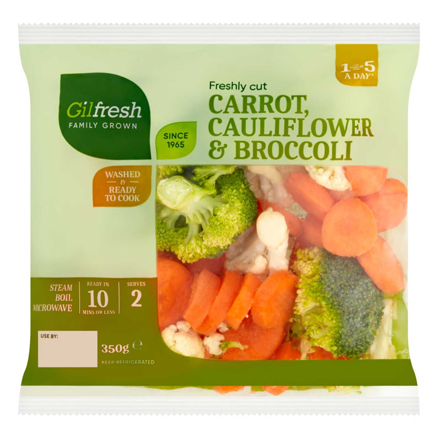 Freshly Cut Carrot Cauliflower & Broccoli 350g Gilfresh