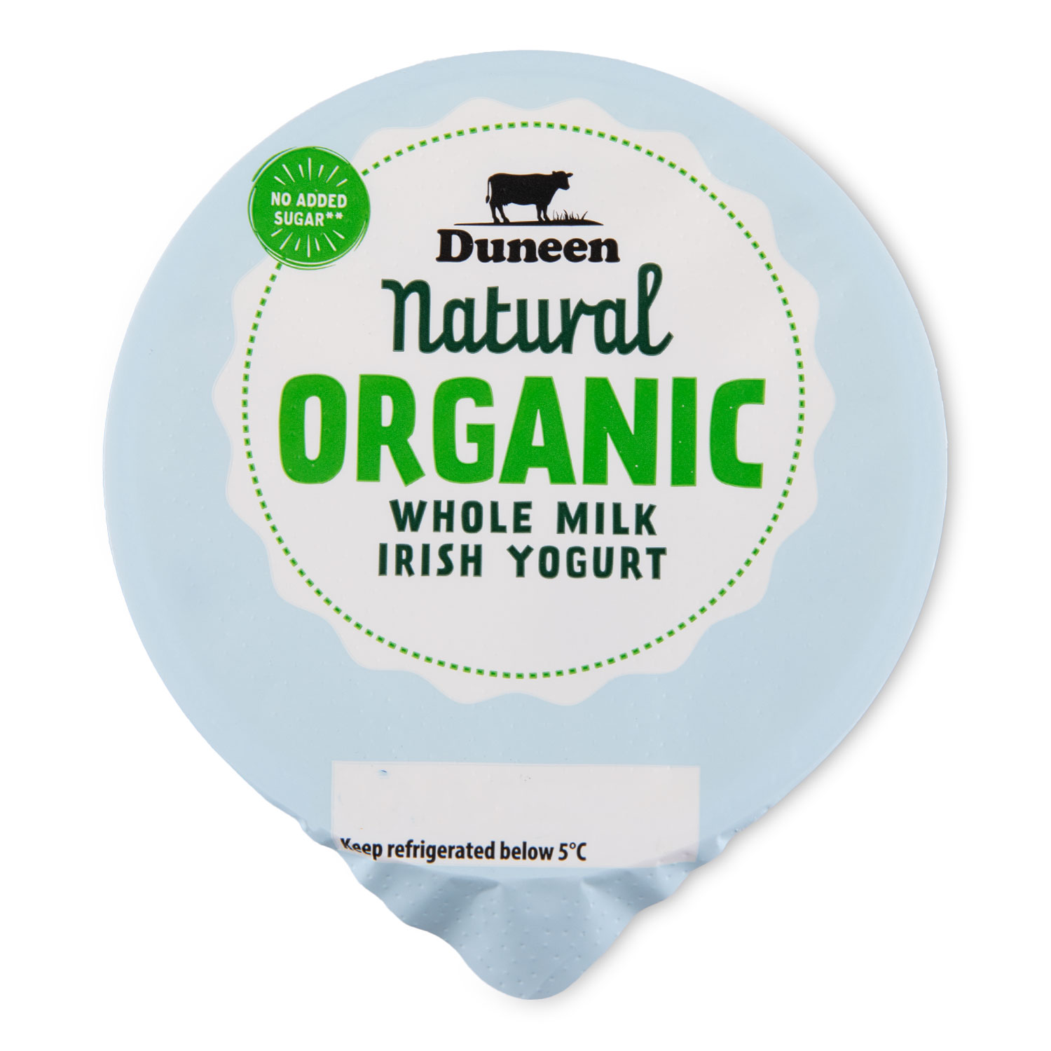 Natural Organic Whole Milk Irish Yogurt 500g Duneen Dairy