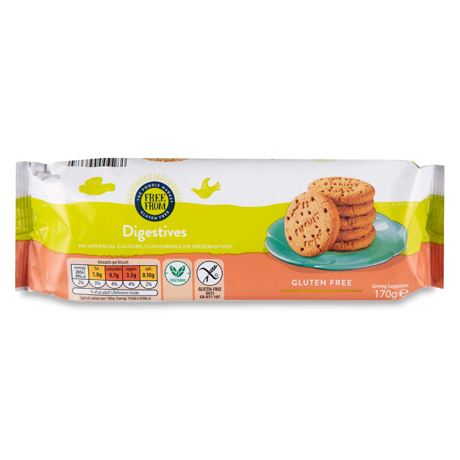 Gluten Free Digestives 170g Free From