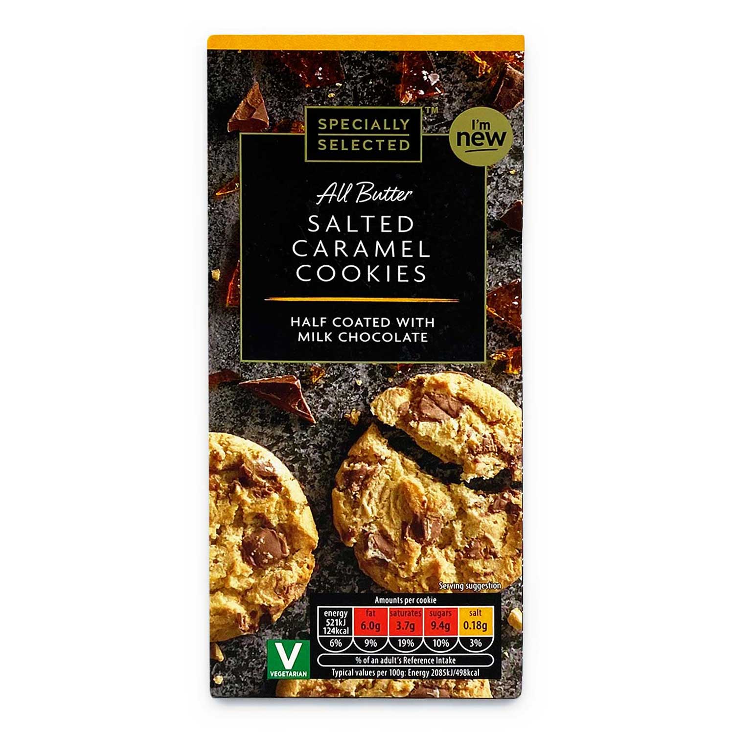 All Butter Salted Caramel Cookies 200g Specially Selected Aldi Ie