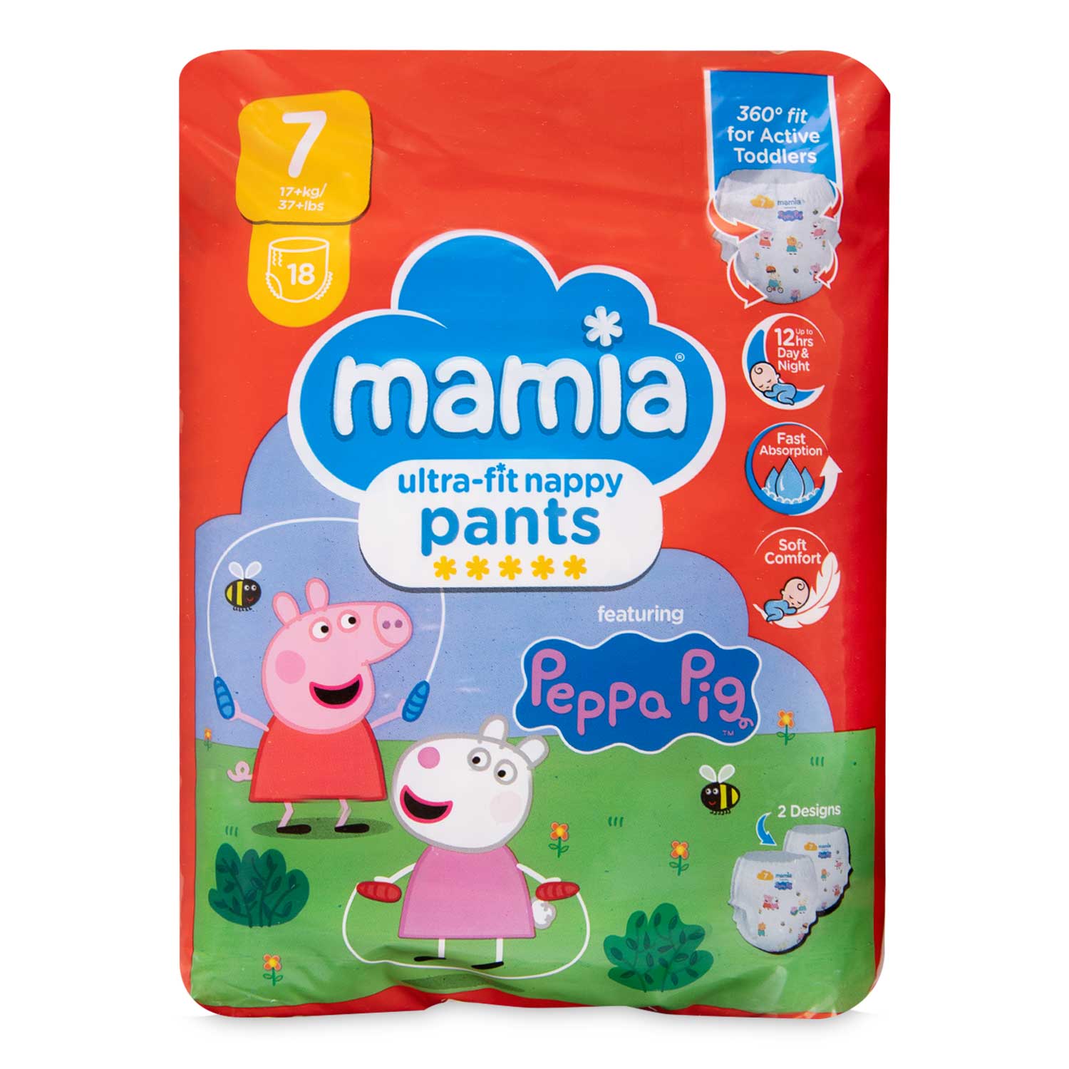 Ultra-fit Peppa Pig Nappy Pants 18 Pack Mamia | ALDI.IE