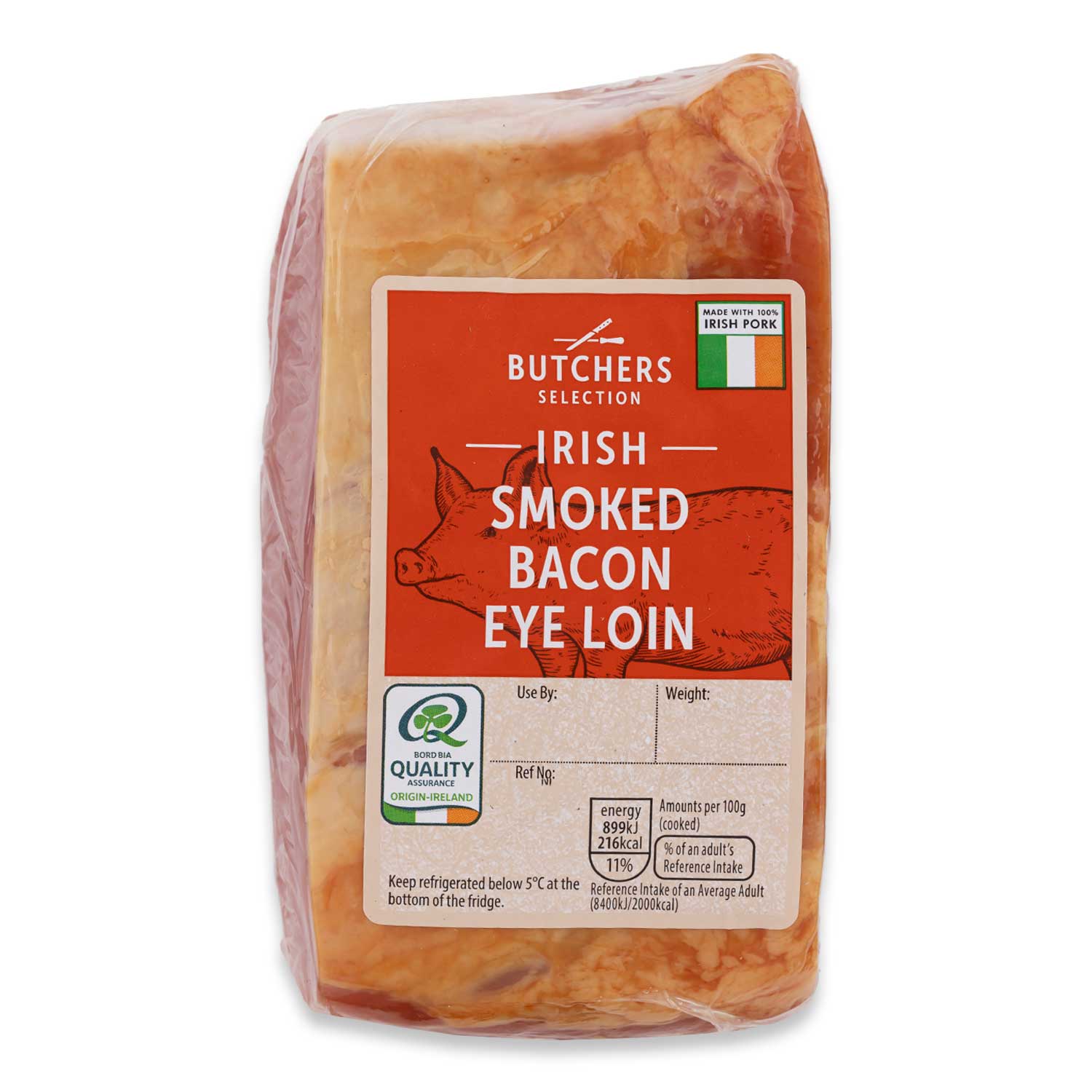 Irish Beechwood Smoked Bacon Eye Loin 500g Butcher's Selection