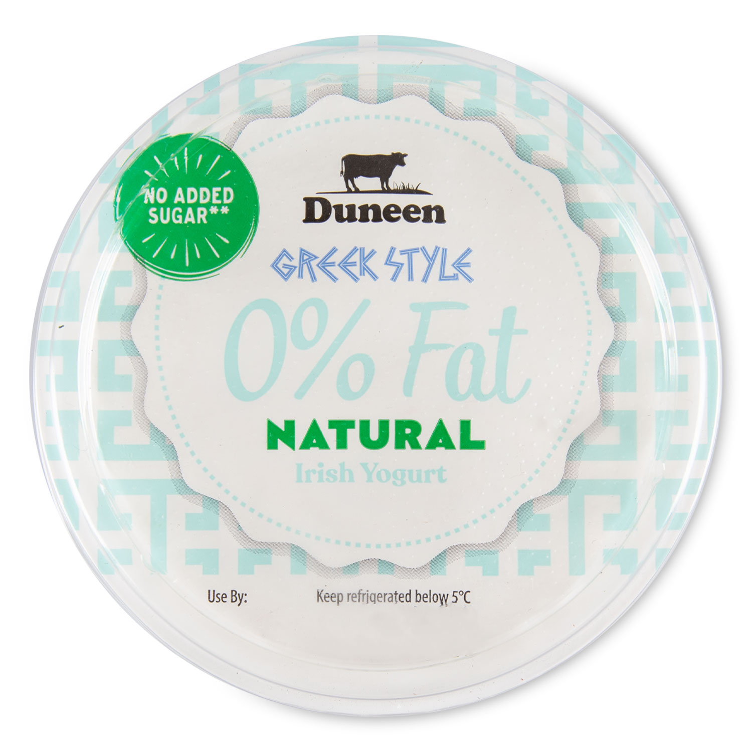 Greek Style 0% Fat Natural Irish Yogurt 500g Duneen