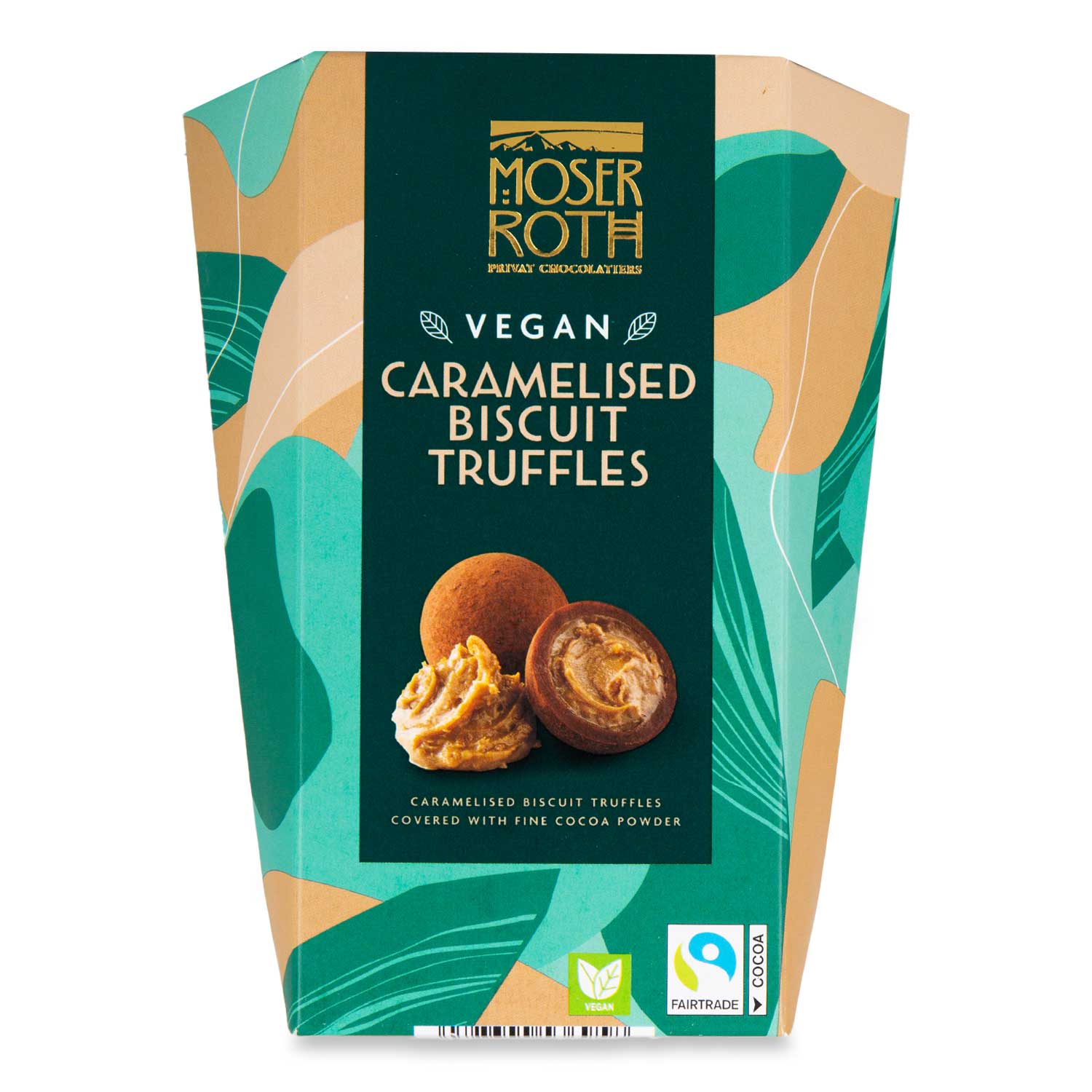 Vegan Caramelised Biscuit Truffles 144g Moser Roth