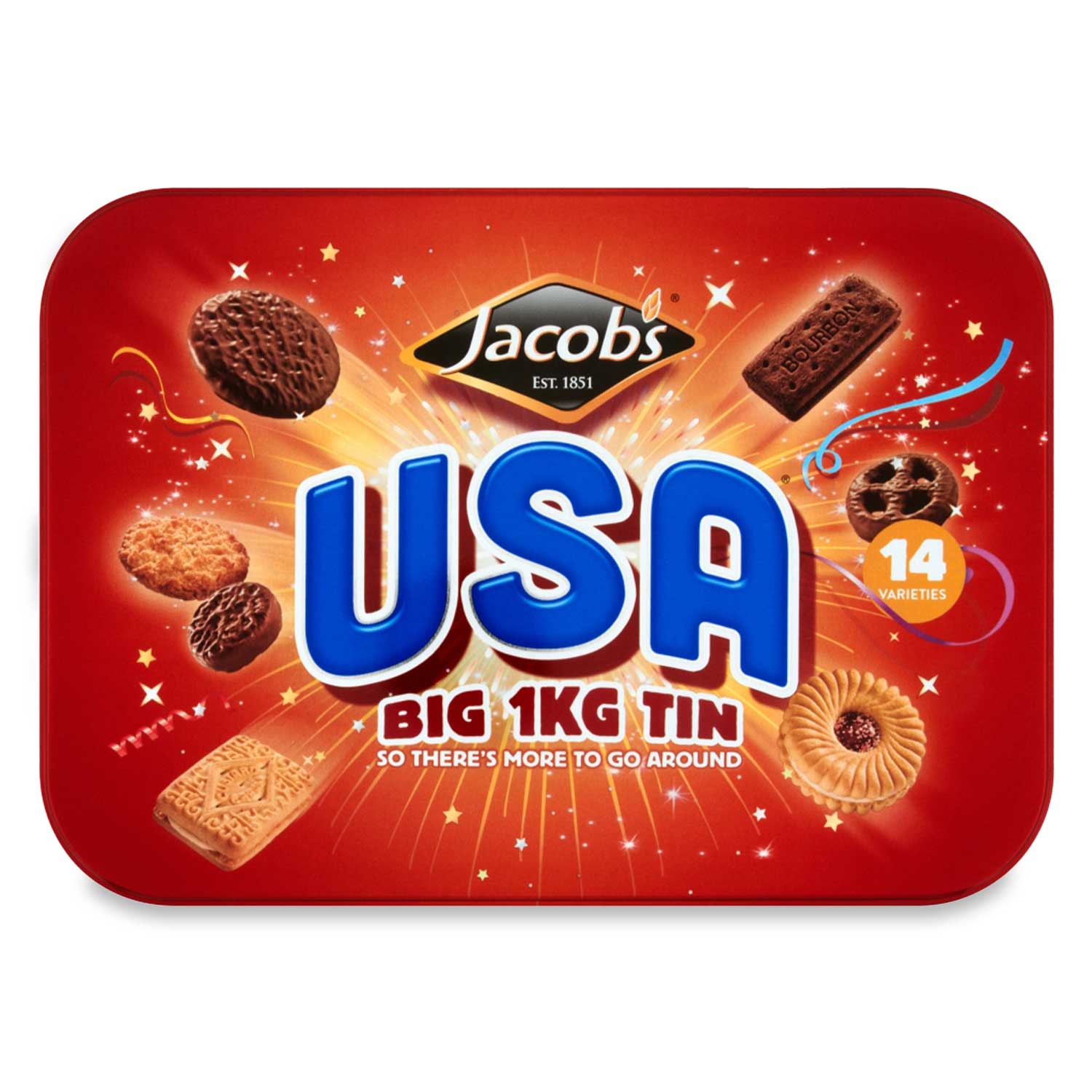 USA Big Tin 1kg Jacob's