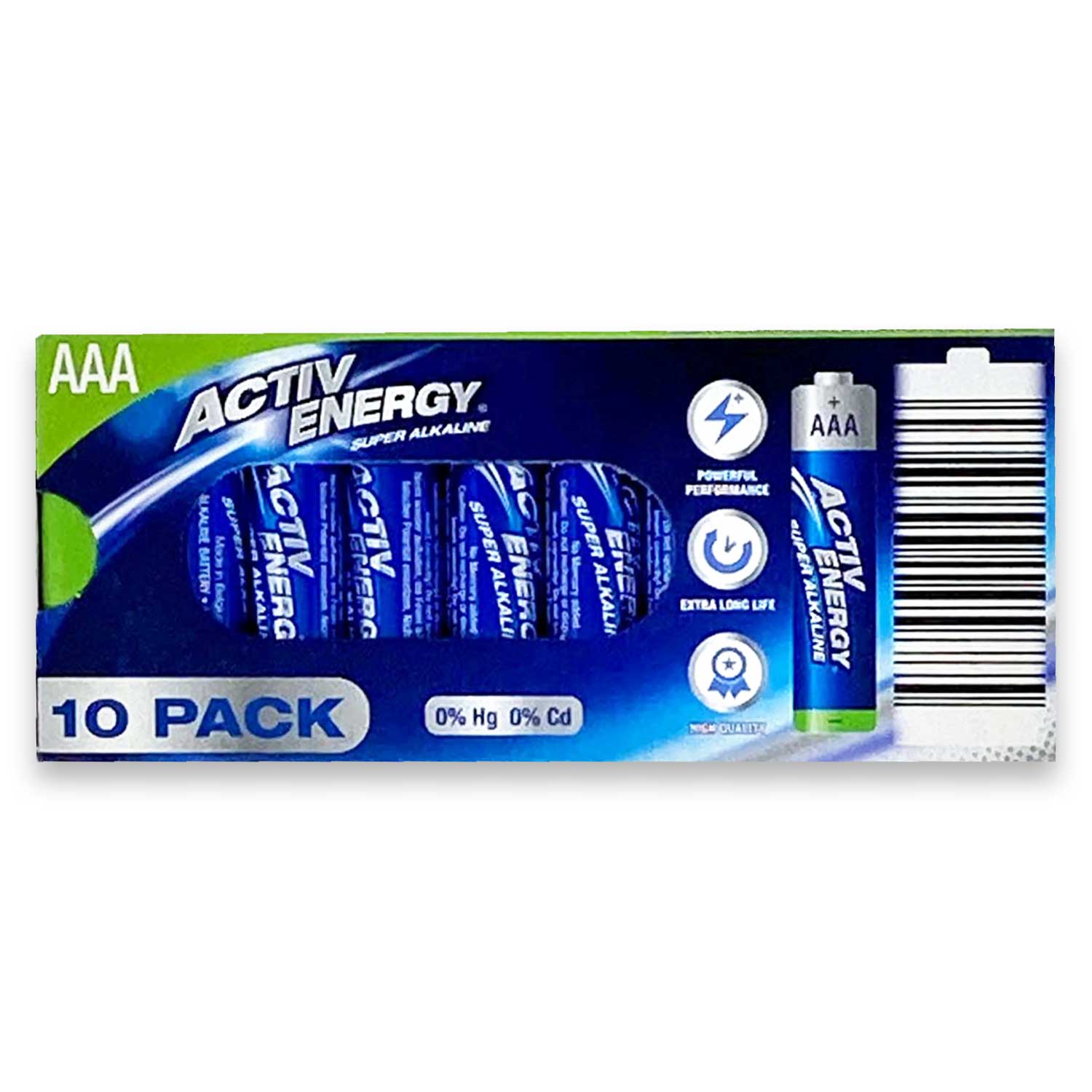 AAA Batteries 10 Pack Activ Energy