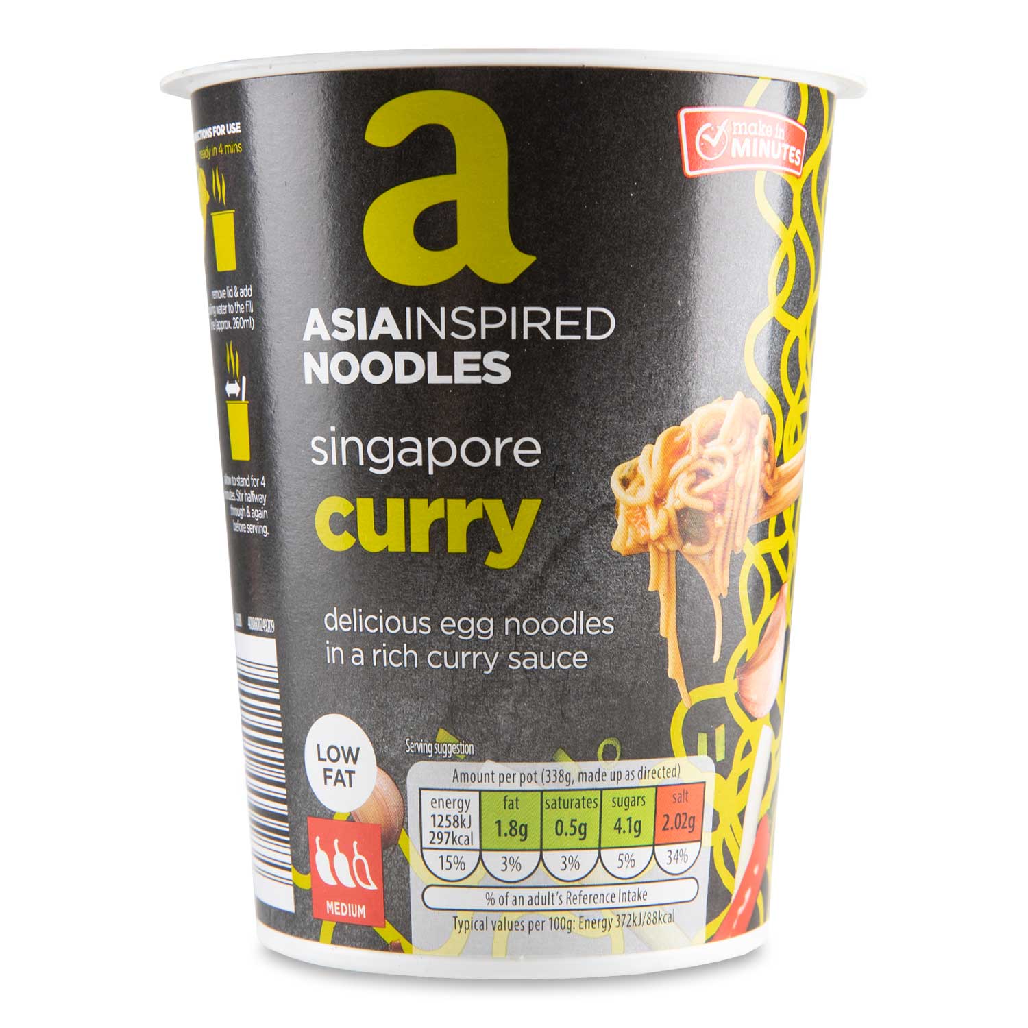 Asia Inspired Singapore Style Curry Noodles Pot 78g Make In Minutes