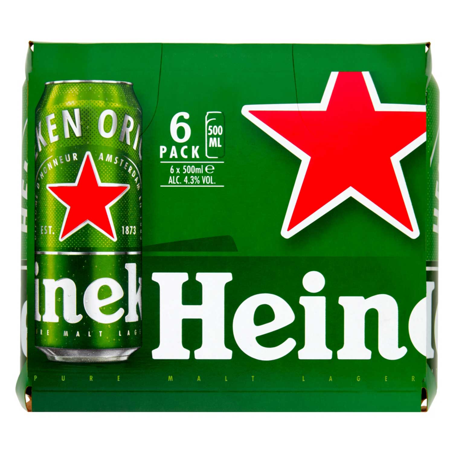 Original Pure Malt Lager 6 X 500ml Heineken | ALDI.IE