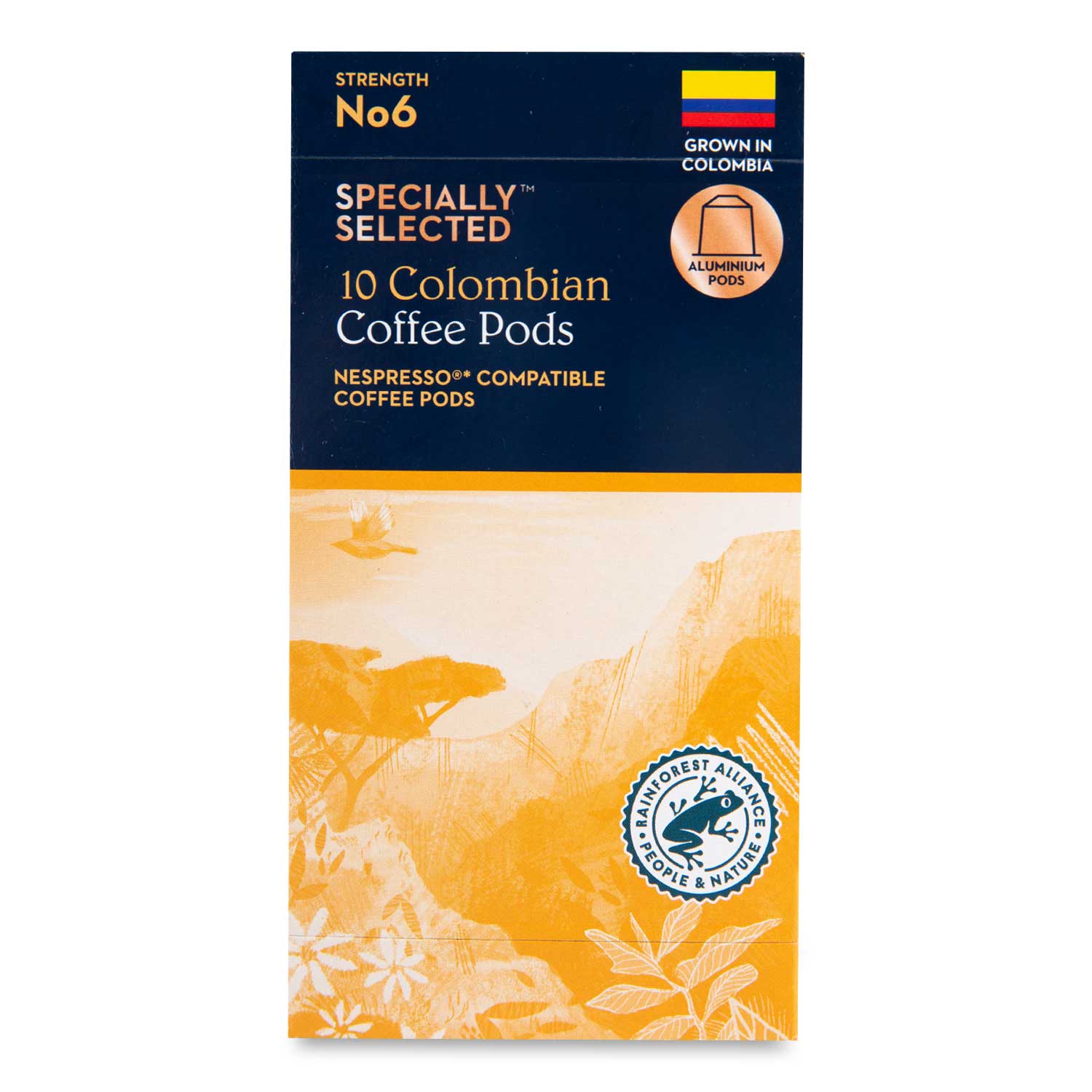 får helt seriøst kæmpe stor Colombian Coffee Pods 10 Pack Specially Selected | ALDI.IE