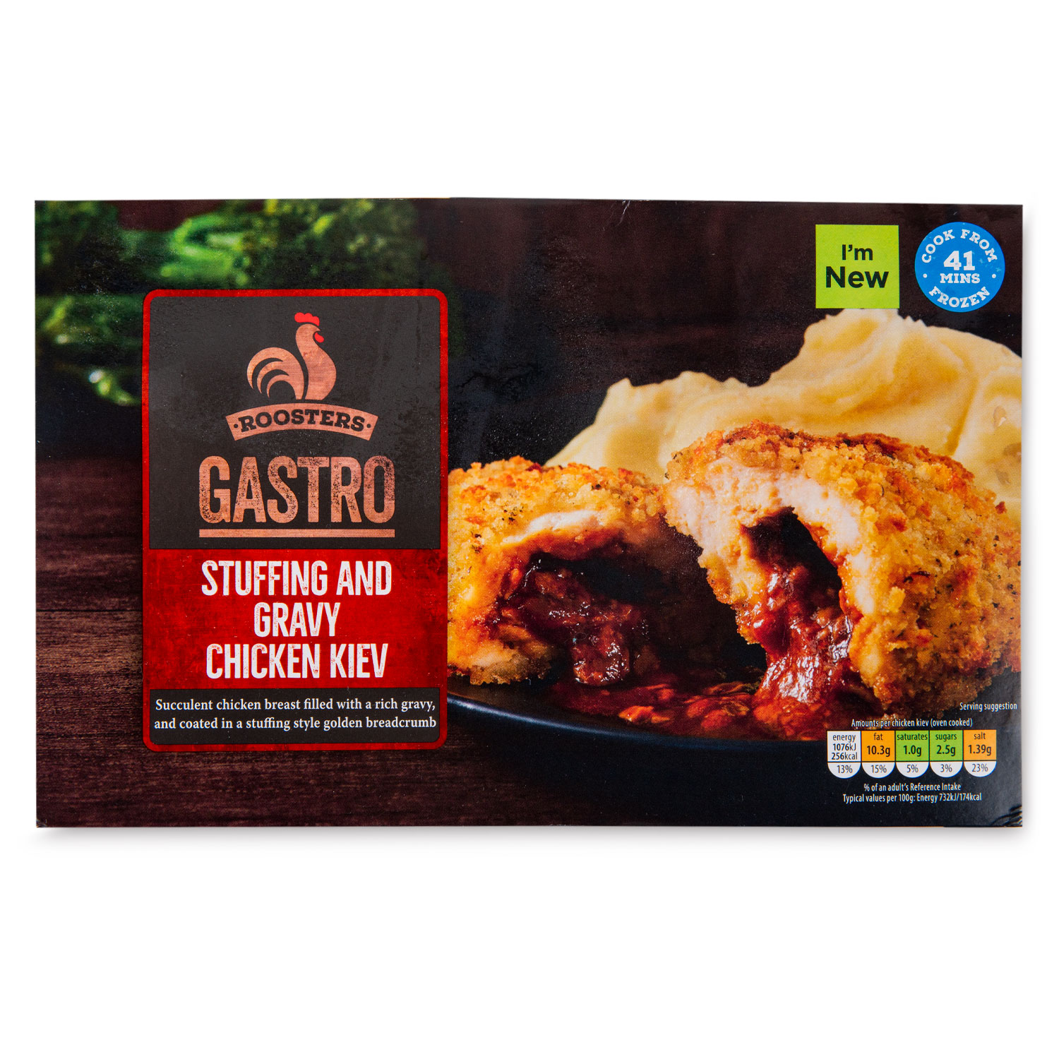 Stuffing & Gravy Chicken Kiev 320g Rooster Gastro