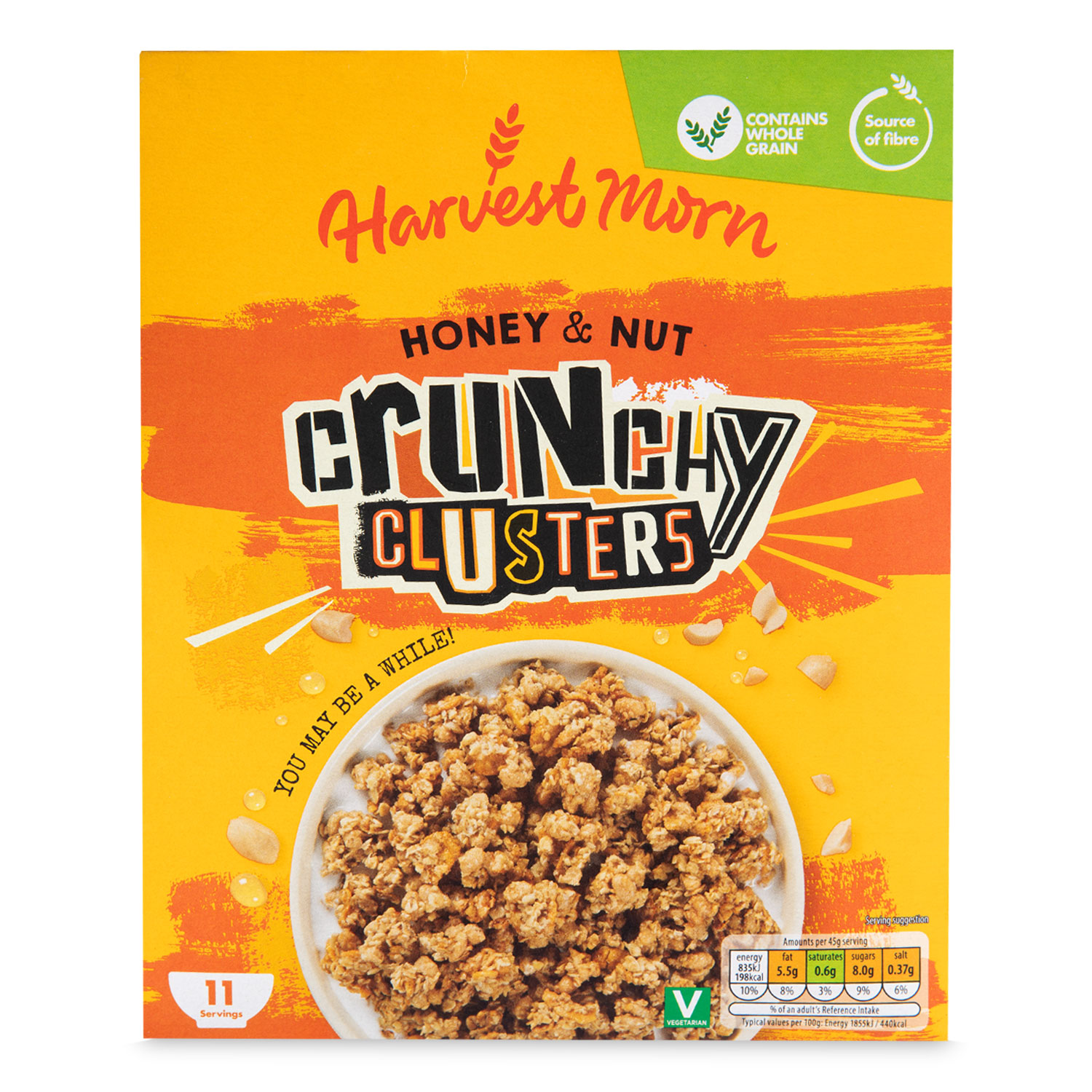 Crunchy Clusters Honey Nut 500g Harvest Morn