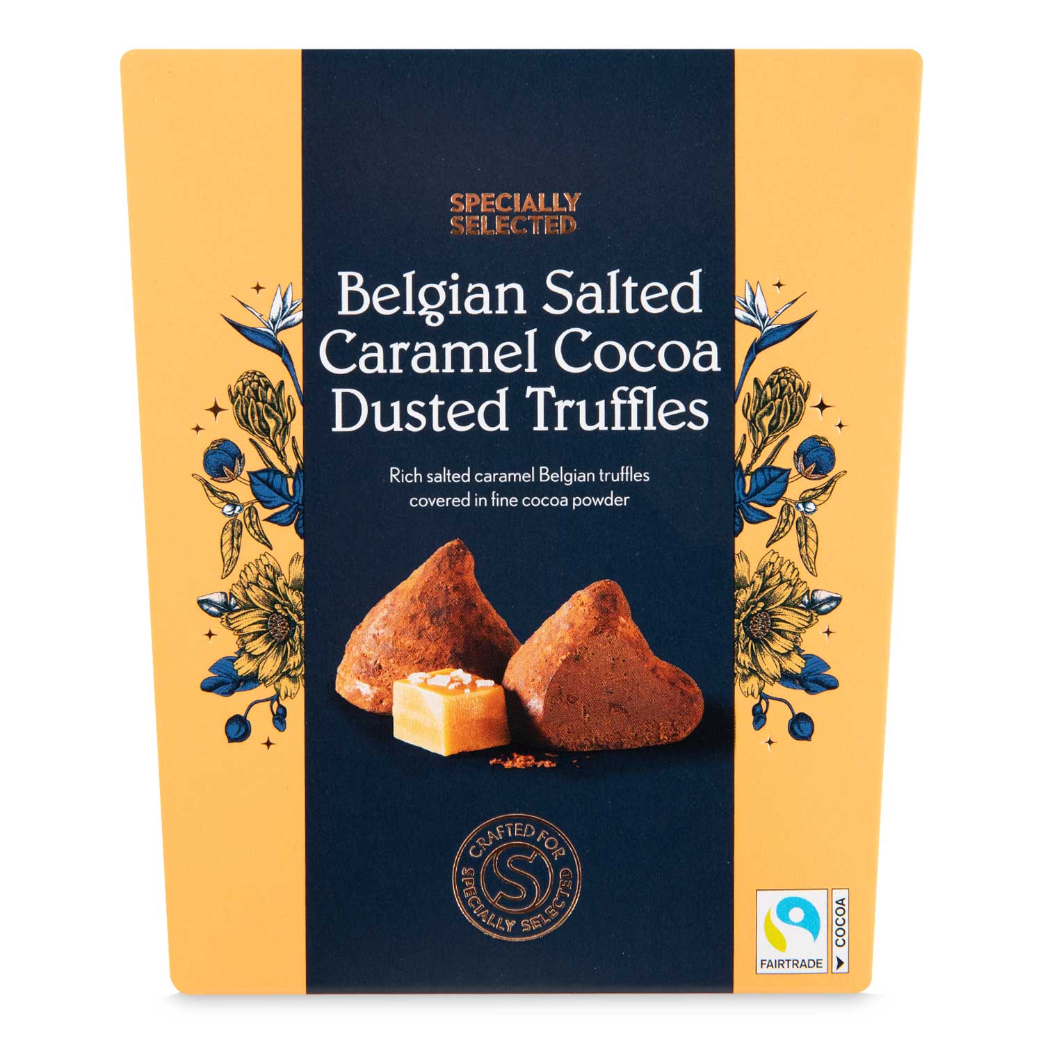 Belgian Salted Caramel Cocoa Dusted Truffles 200g Specially Selected