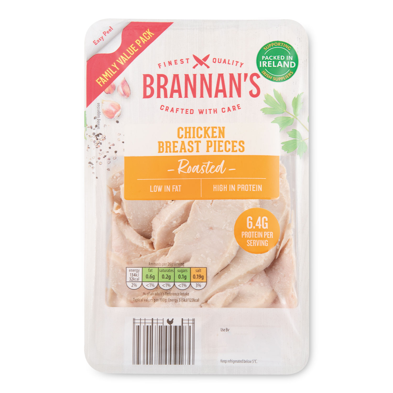 Roasted Chicken Breast Pieces 240g Brannan's