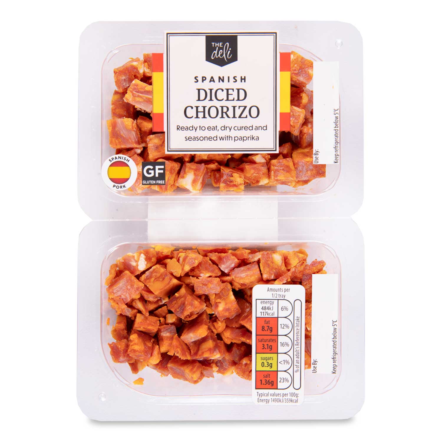 Spanish Diced Chorizo 2x65g The Deli