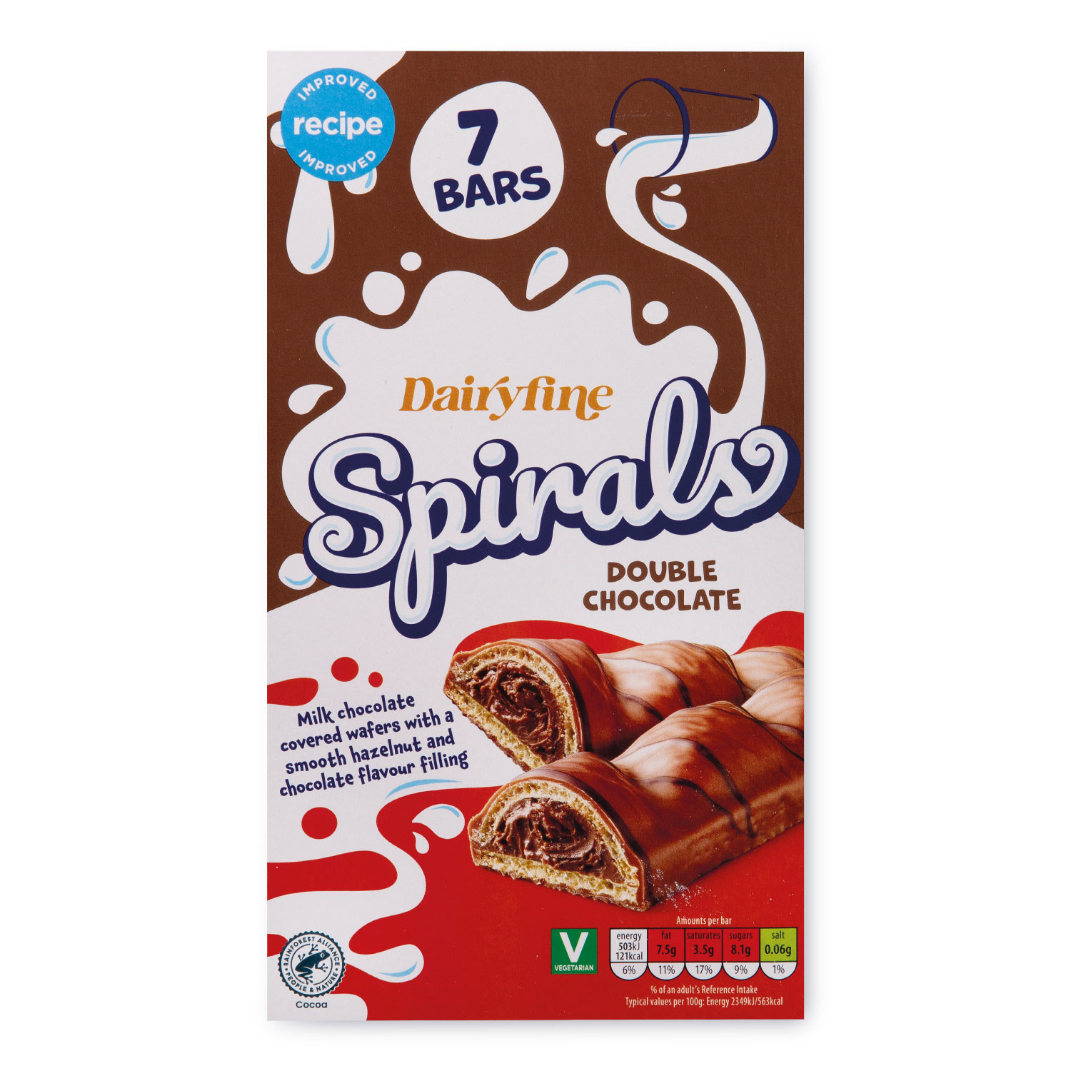 Spirals - Double Chocolate 7 Pack Dairyfine