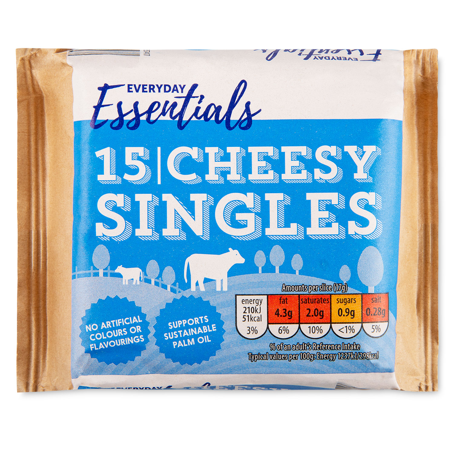 Cheesy Singles 255g 15 Pack Everyday Essentials | ALDI.IE