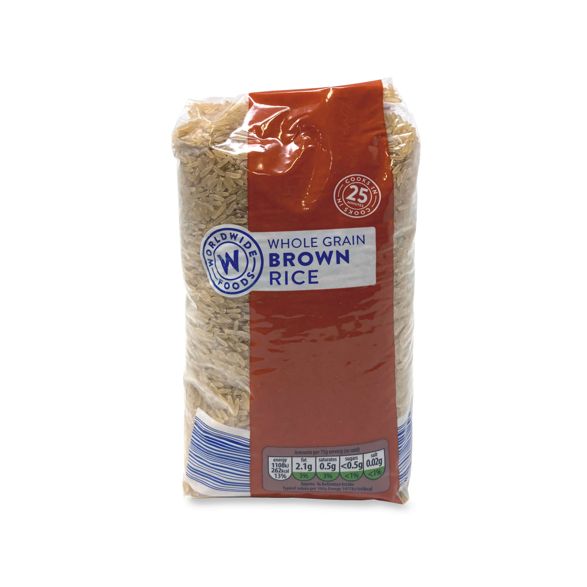 Wholegrain Brown Rice 1kg Worldwide