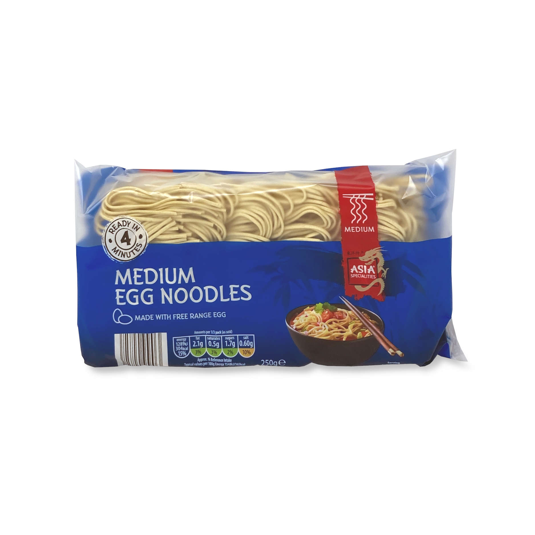 Medium Egg Noodles 250g Asia Specialities