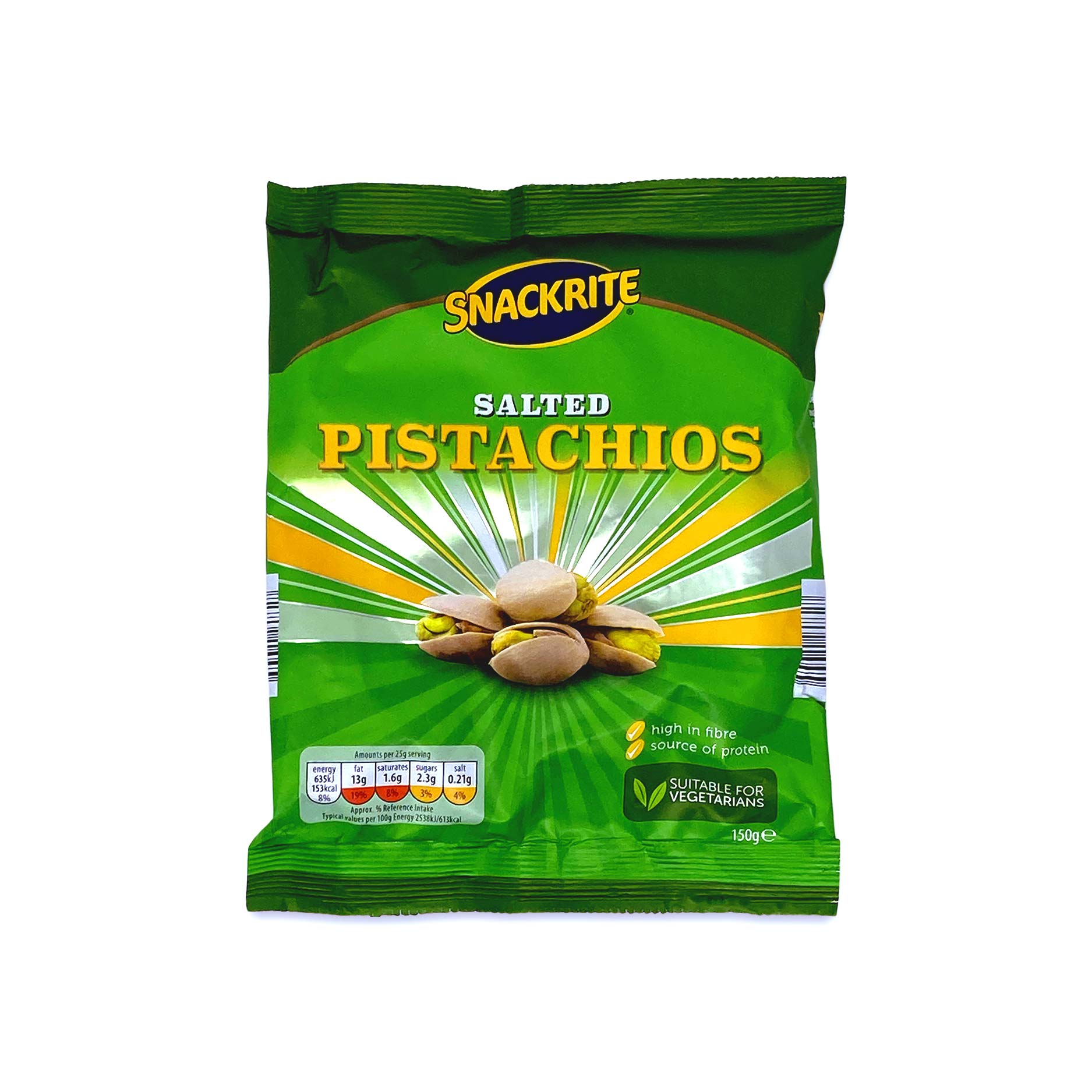 Roasted And Salted Pistachios 150g Snackrite