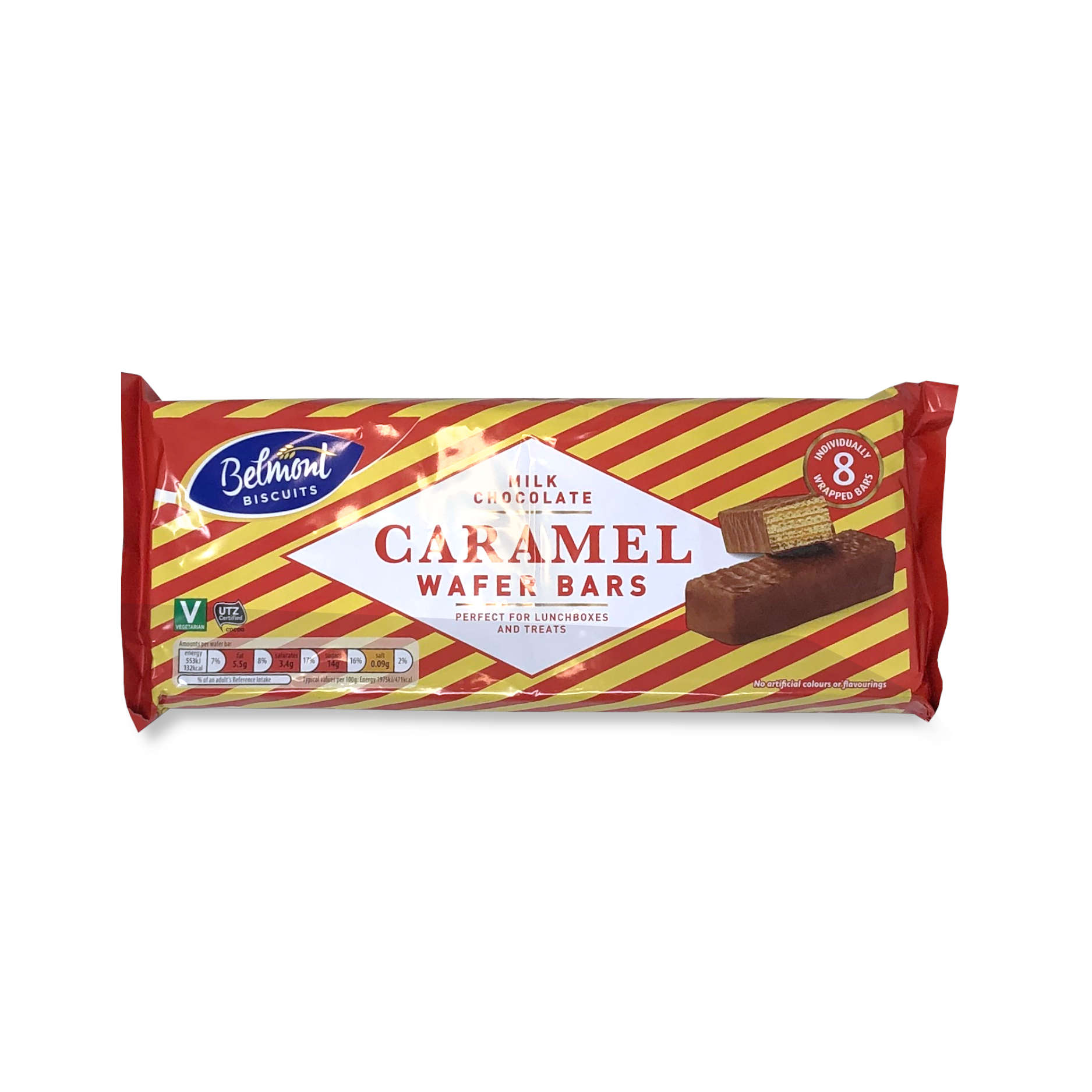 Belmont Caramel Wafer Bars 8 Pack ALDI