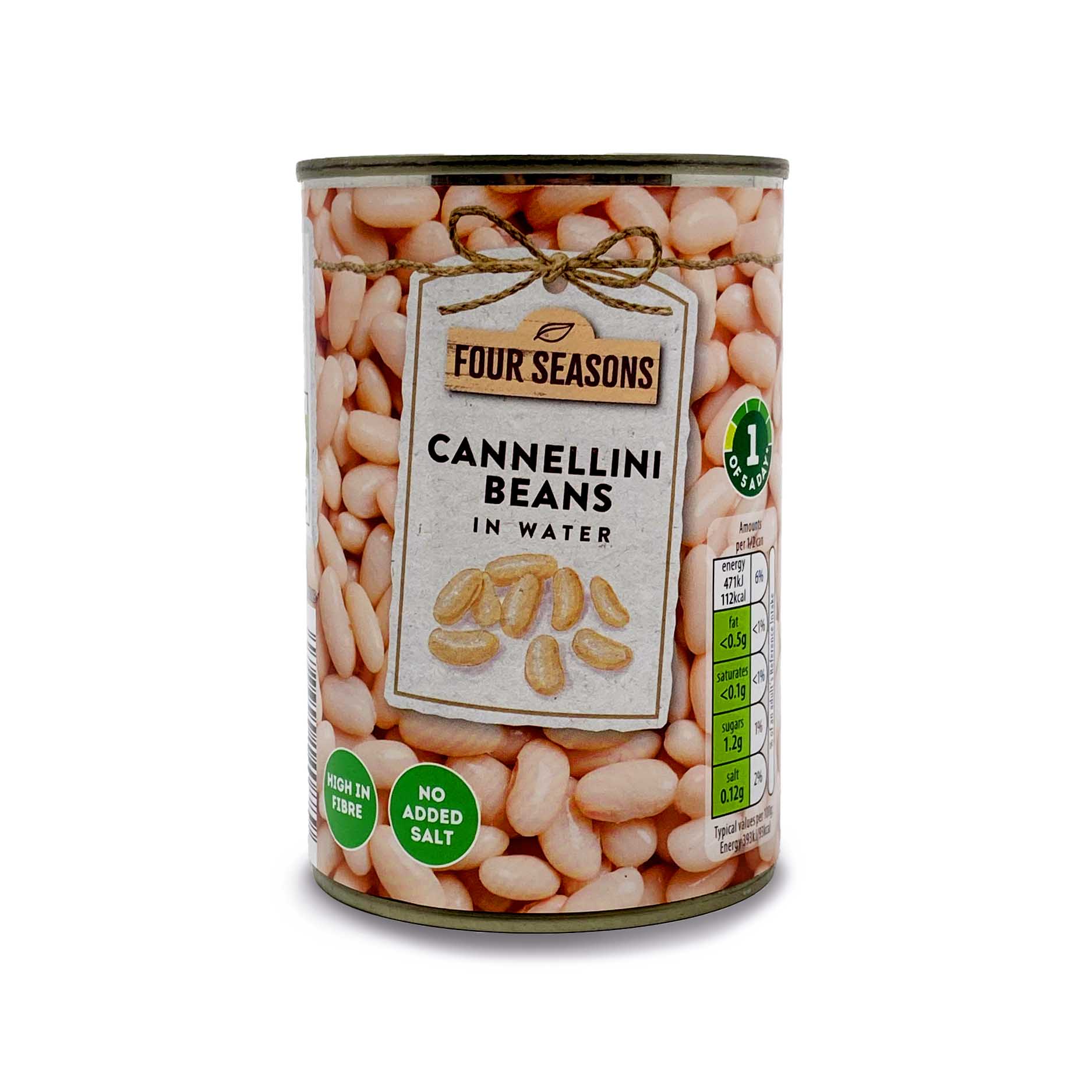 Cannellini Beans In Water 400g Four Seasons