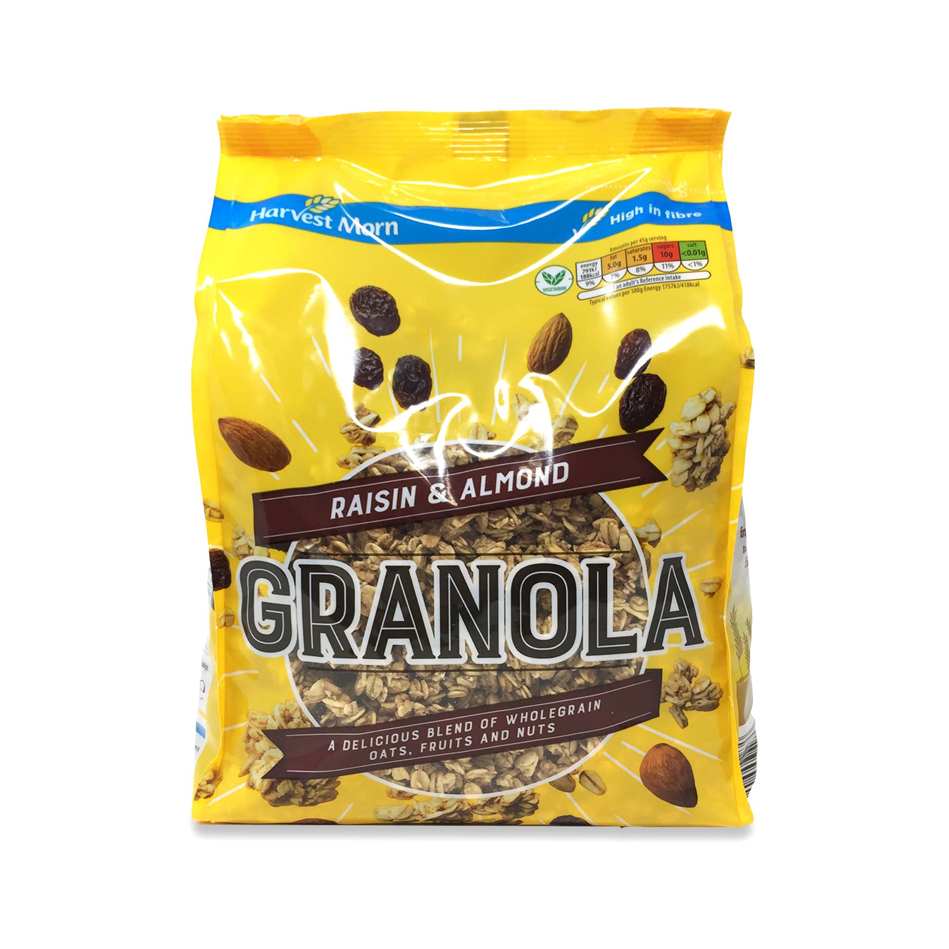 Harvest Morn Raisin & Almond Granola 1kg ALDI