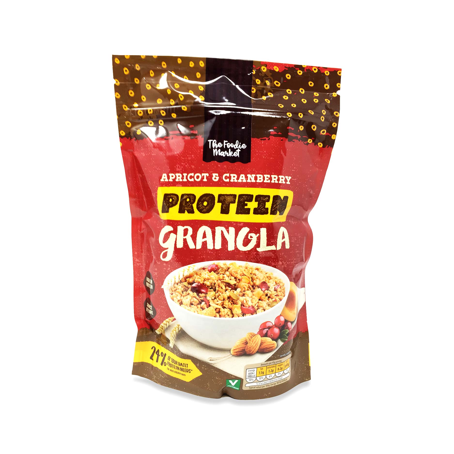 Foodie Market Apricot Cranberry Protein Granola 400g Aldi