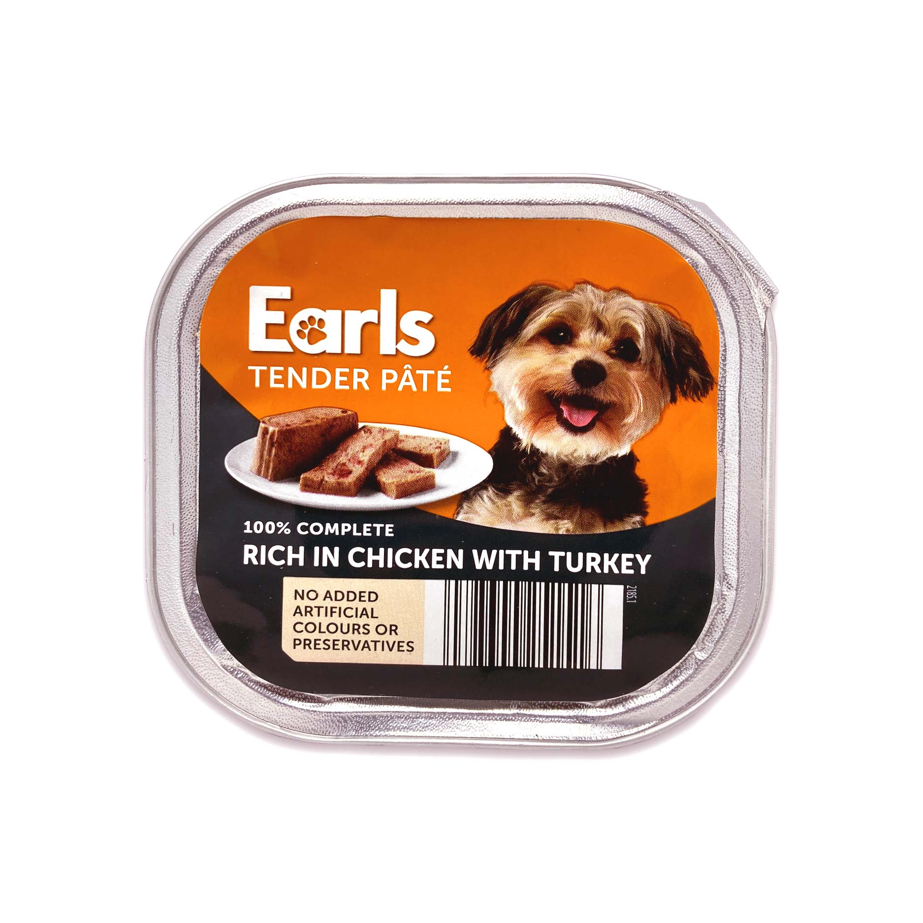 Earls Dog Alutray Chicken & Turkey Pate 300g ALDI