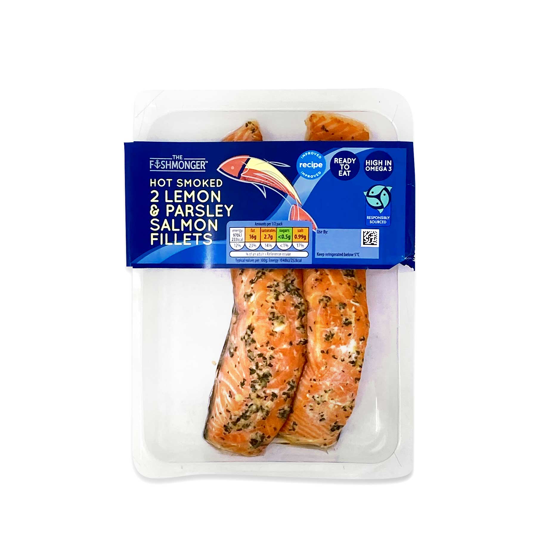 The Fishmonger 2 Lemon & Parsley Salmon Fillets 185g | ALDI