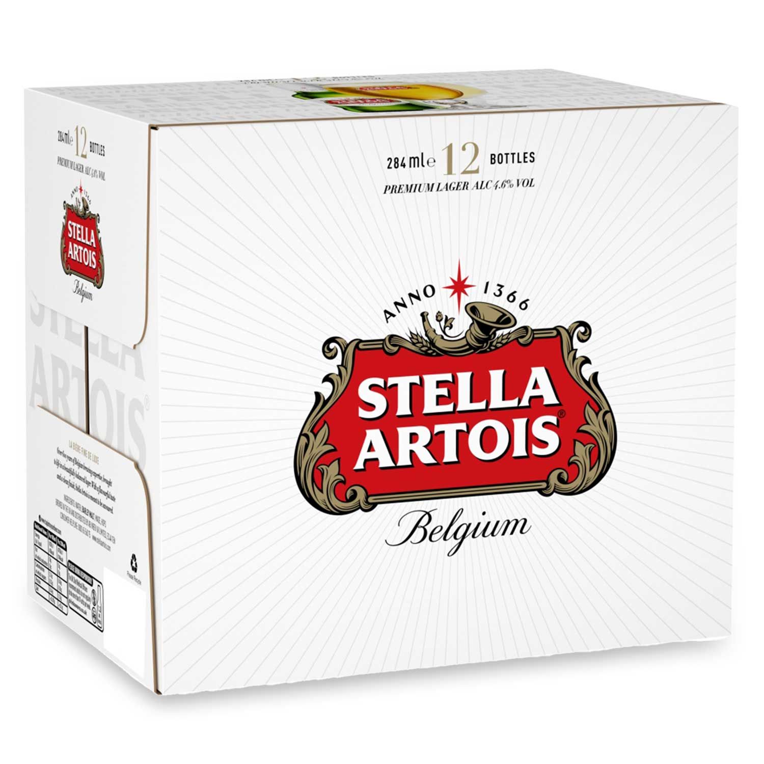 Stella Artois Belgium Premium Lager 12x284ml | ALDI