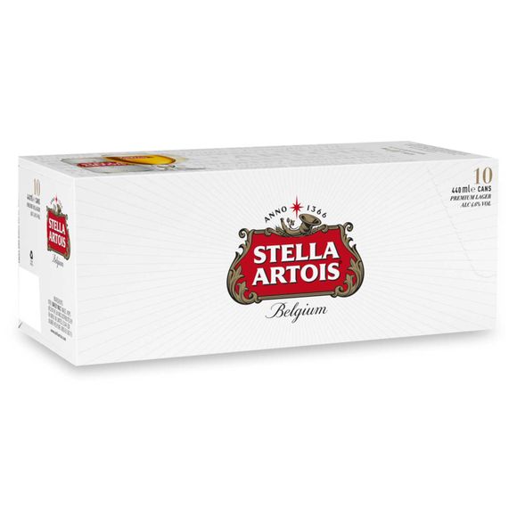 Stella Artois Belgium Premium Lager Beer Cans 10x440ml | ALDI