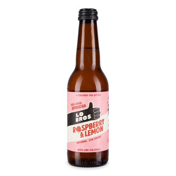 Lo Bros Kombucha Raspberry & Lemon 330ml | ALDI