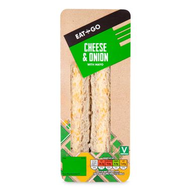 Eat & Go Cheese & Onion Sandwich 174g