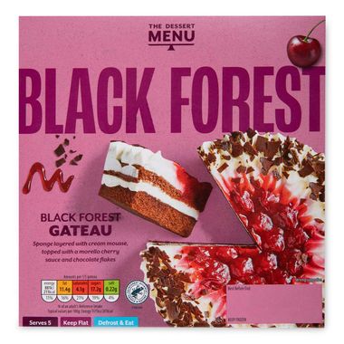 Dessert Menu Black Forest Gateau 375g