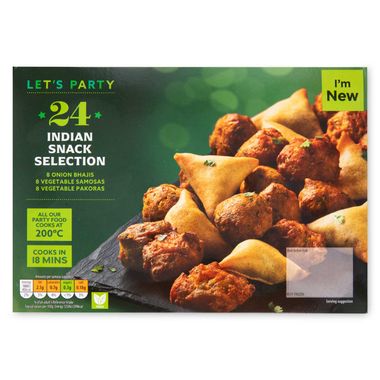 Let's Party Vegetable Pakoras 384g/8 Pack