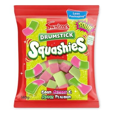 Swizzels Squashies Drumstick Sour Cherry & Apple Flavour 140g