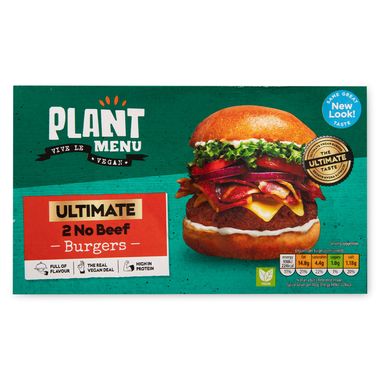 Plant Menu Ultimate No Beef Burgers 227g/2 Pack