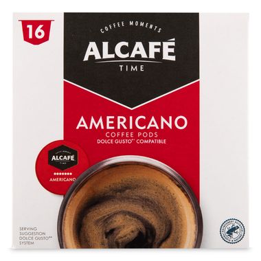 Alcafé Americano Coffee Pods 16x8g