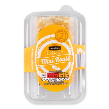 Emporium Mini Roule With Pineapple & Almond 100g