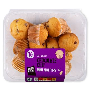 Holly Lane Mini Chocolate Chip Muffins 336g/16 Pack