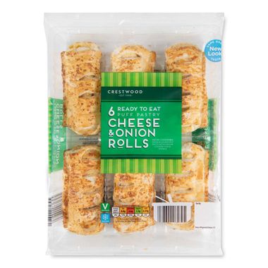 Crestwood Puff Pastry Cheese & Onion Rolls 360g/6 Pack