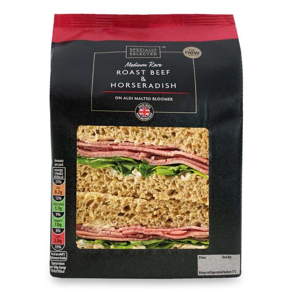 Specially Selected Beef & Horseradish Sandwich 200g ALDI