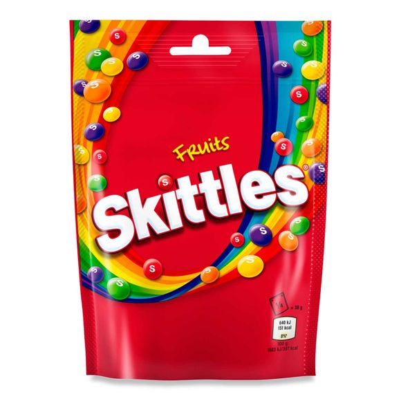 Skittles Vegan Chewy Sweets Fruit Flavoured Pouch Bag 152g ALDI