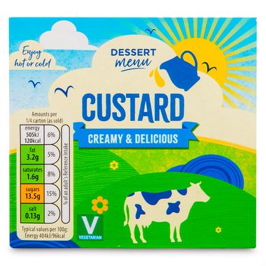 Dessert Menu Creamy & Delicious Custard 500g